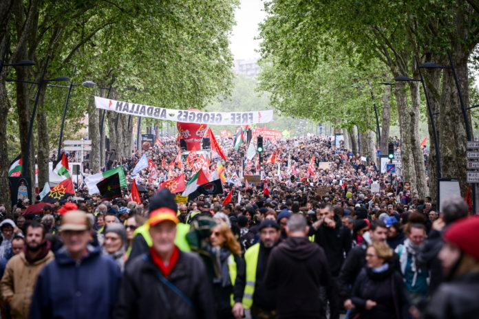 Réforme des retraites : Manifestation du premier mai a Toulouse © Olivier SAINT HILAIRE/REA